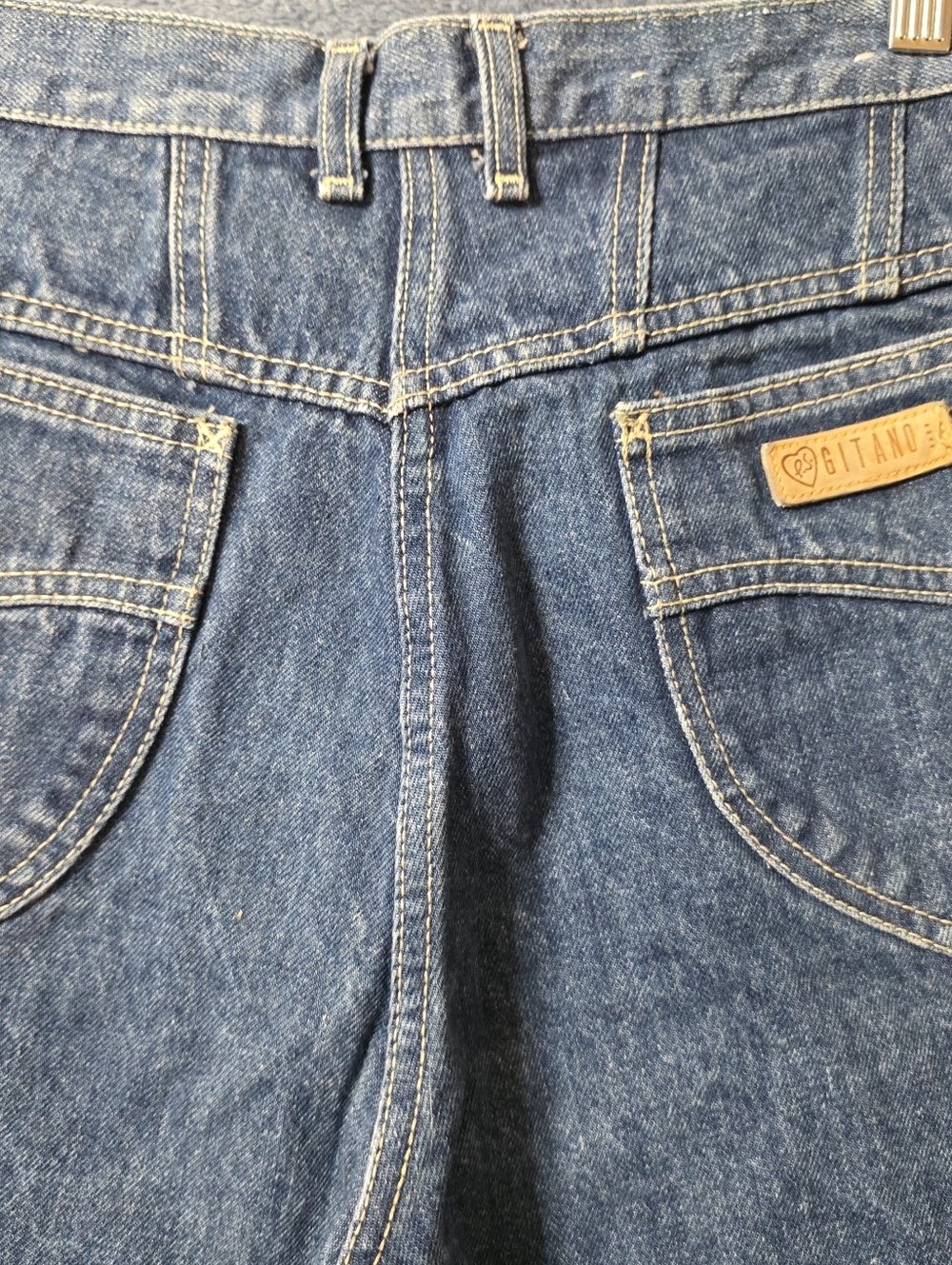 Vintage Gitano Jeans Women's 12 Short Proportionately Sized Blue 80s Mom Tapered - Picture 2 of 10